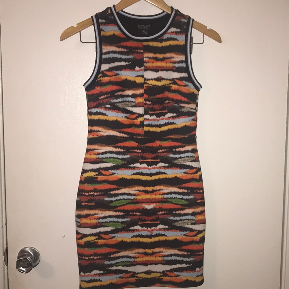 NWOT Top shop multicolor dress